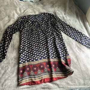 Mini long sleeve Boho dress